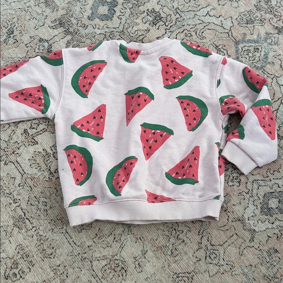 Zara Pink and Green Watermelon Kids Hoodie - Picture 4 of 5
